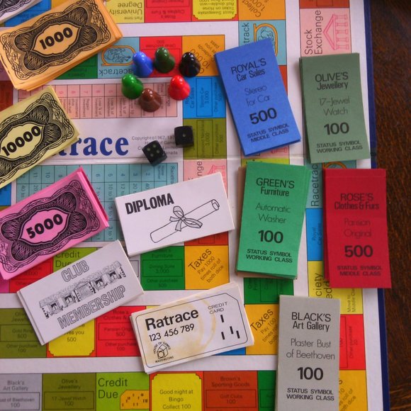 Board Games Ratrace Vintage Le fortuniste 1973 Waddingtons Game Bilingual Info - Picture 9 of 16